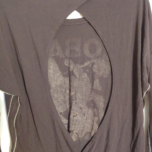 Trunk Limited Cobain womens open back long sleeve tee S - Picture 6 of 9